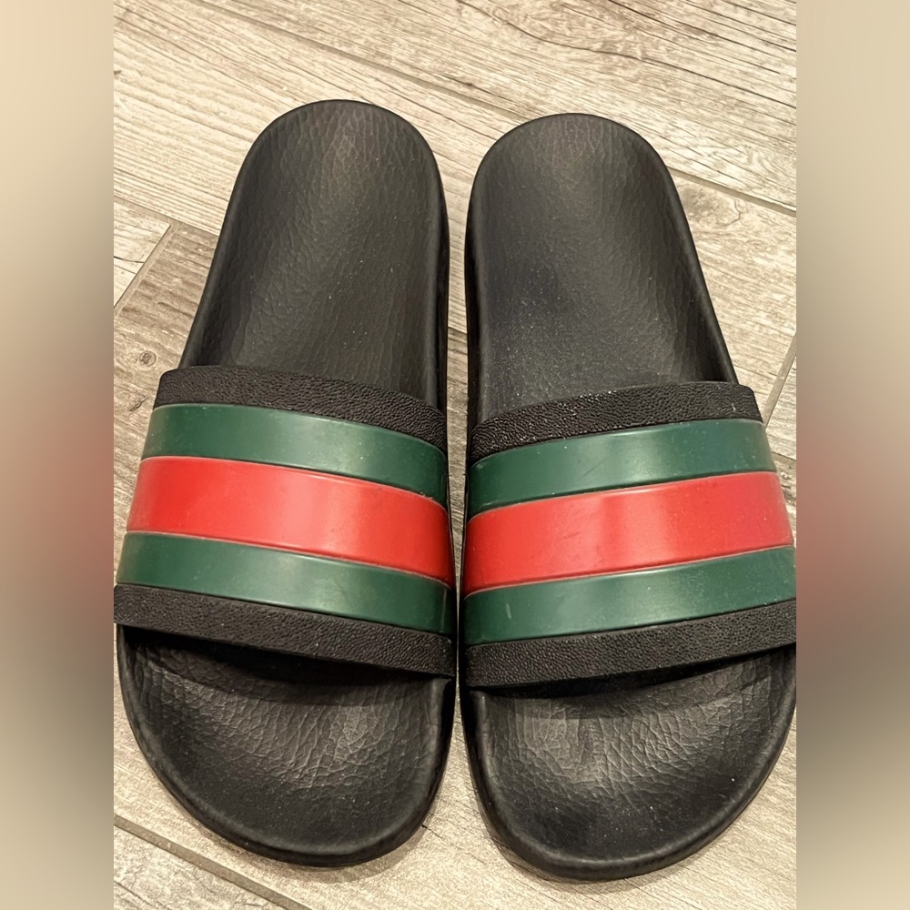 Gucci slides..